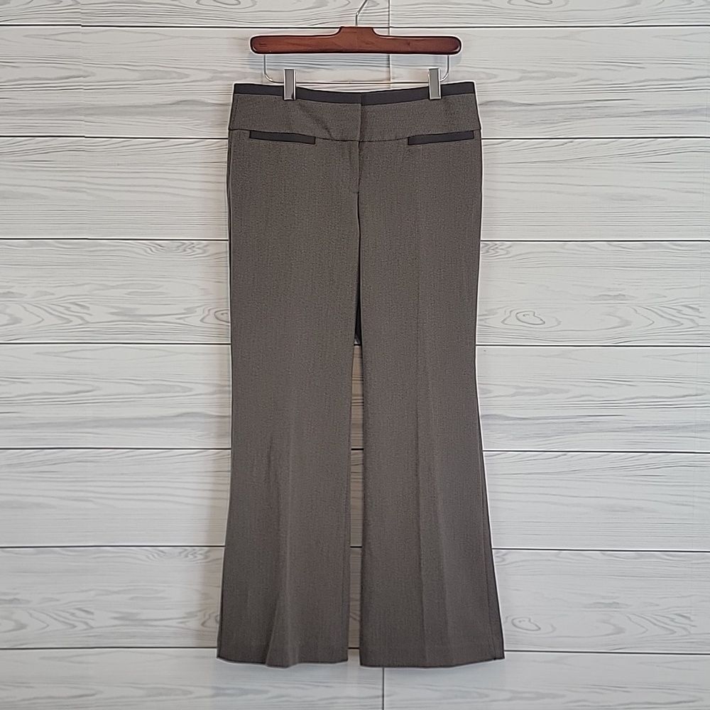 Express Editor Taupe Flare Leg Dress Pants Womens Size 4s